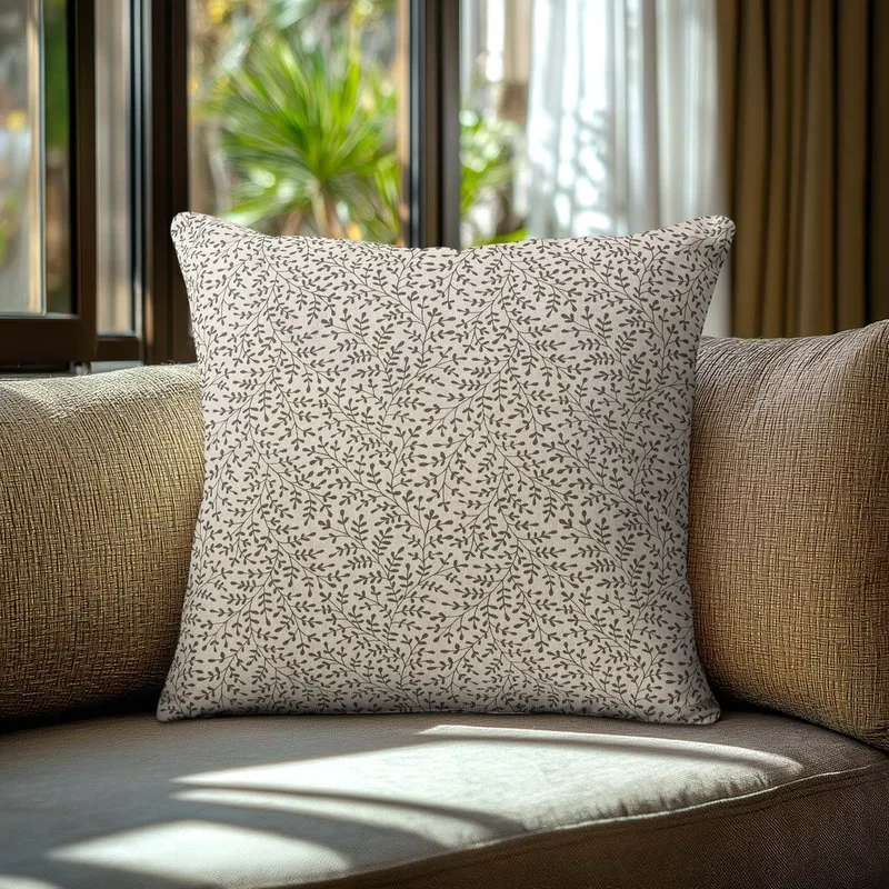 Beauty Home Μαξιλαροθήκη ΠΡΑΣΙΝΑ ΚΛΑΔΑΚΙΑ 40 x 40 cm