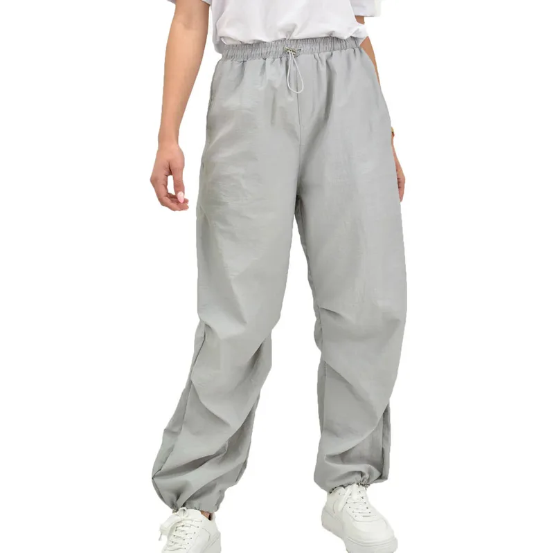 Γυναικείο παντελόνι baggy Γκρι 19535