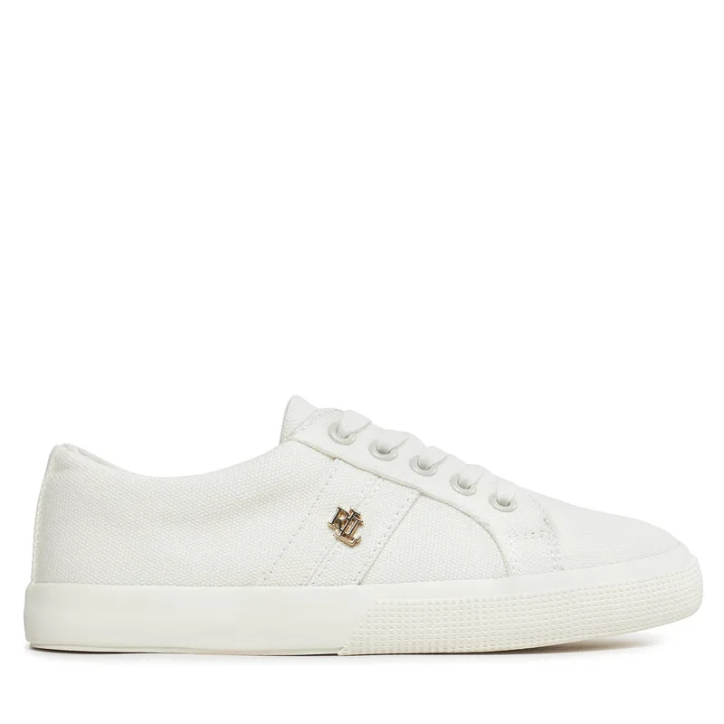 Πάνινα παπούτσια Lauren Ralph Lauren Janson II 802804598001 Λευκό