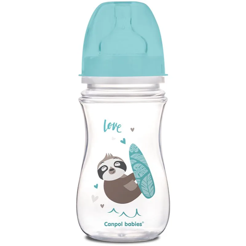 Canpol babies Exotic Animals μπιμπερό Blue 240 ml