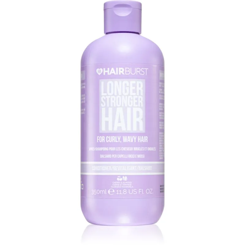 Hairburst Longer Stronger Hair Curly, Wavy Hair ενυδατικό μαλακτικό για σπαστά και σγουρά μαλλιά 350 ml