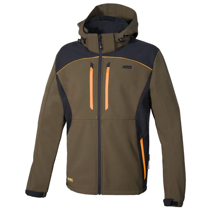 Μπουφάν εργασίας KLARBO SOFTSHELL WINTER COFRA 03001063 Brown/Black/Orange