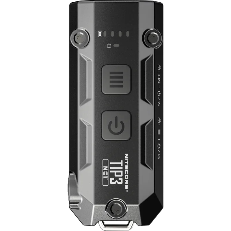 Φακός Nitecore TIP3 Μπρελόκ με Κλιπ LED MCT Ανθεκτικός Αδιάβροχος Επαναφορτιζόμενος 720 Lumens Μπαταρία 650 mAh - Classic Black (6952506409730)