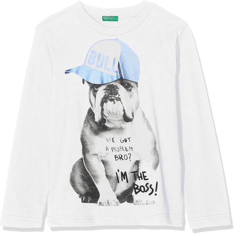 ΜΑΚΡΥΜΑΝΙΚΗ ΜΠΛΟΥΖΑ BENETTON COLORS ΕΚΡΟΥ (82 CM)-(1-2 ΕΤΩΝ)
