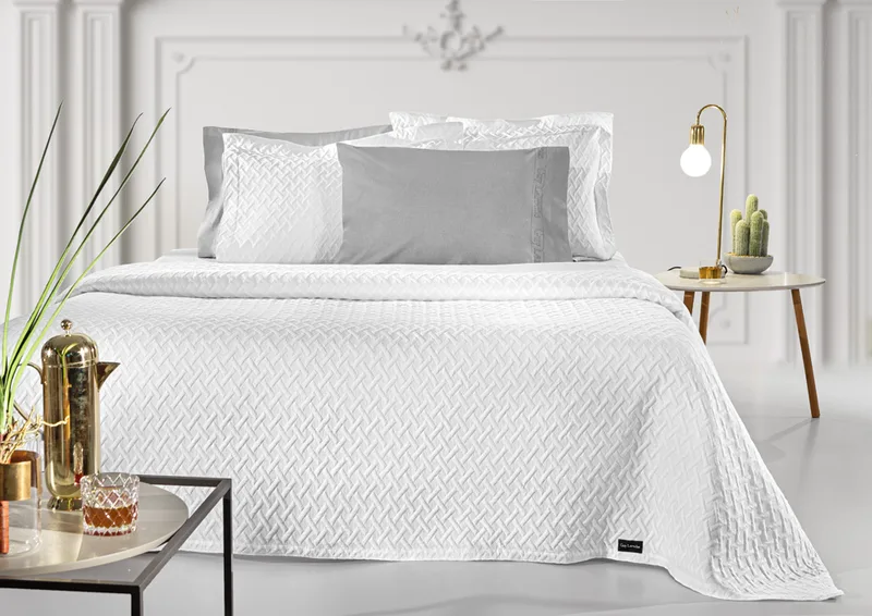 Κουβέρτα Bello White 245x260