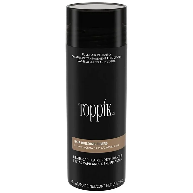 Toppik Hair Building Fibers Ίνες Κάλυψης Αραίωσης Μαλλιών με Κερατίνη 55g - Light Brown