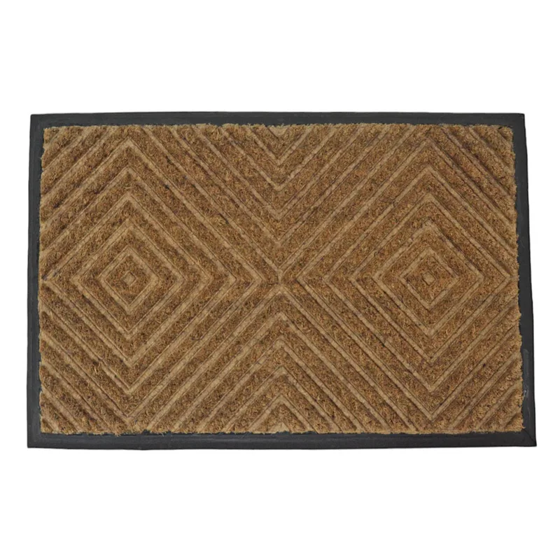 Ποδόμακτρο Μοκέτα Πλάτη Μπεζ Καουτσούκ 40x60cm ANKOR
