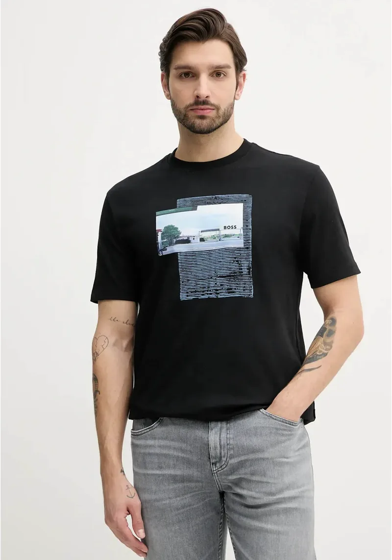 BOSS T Shirt της σειράς Te Ontheway - 50539180 001 Black