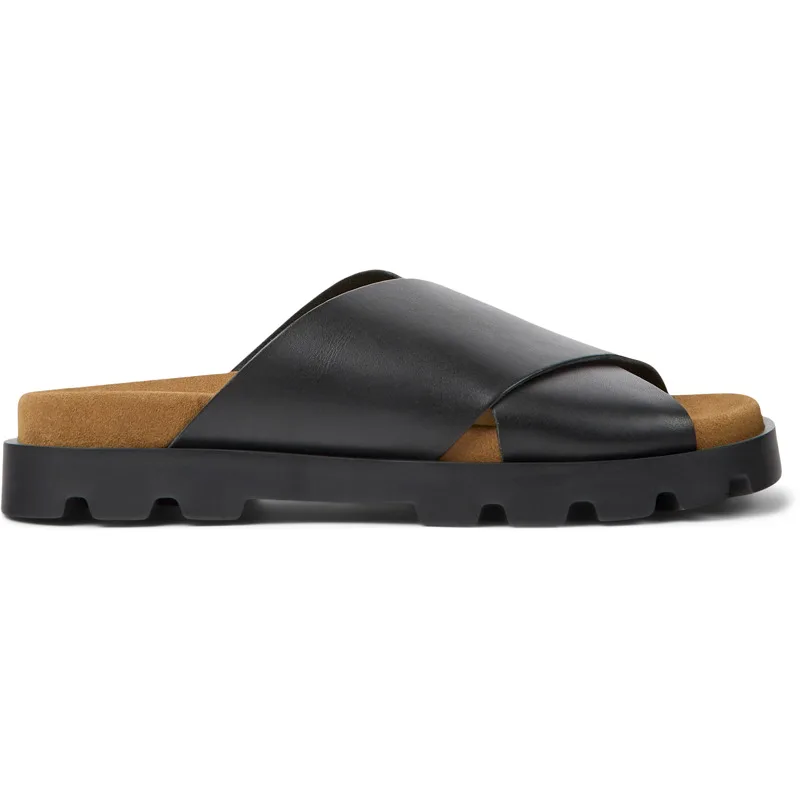 CAMPER Brutus Sandal - Πέδιλα Για Γυναικεία - Μαύρο, Μέγεθος 40, Smooth leather