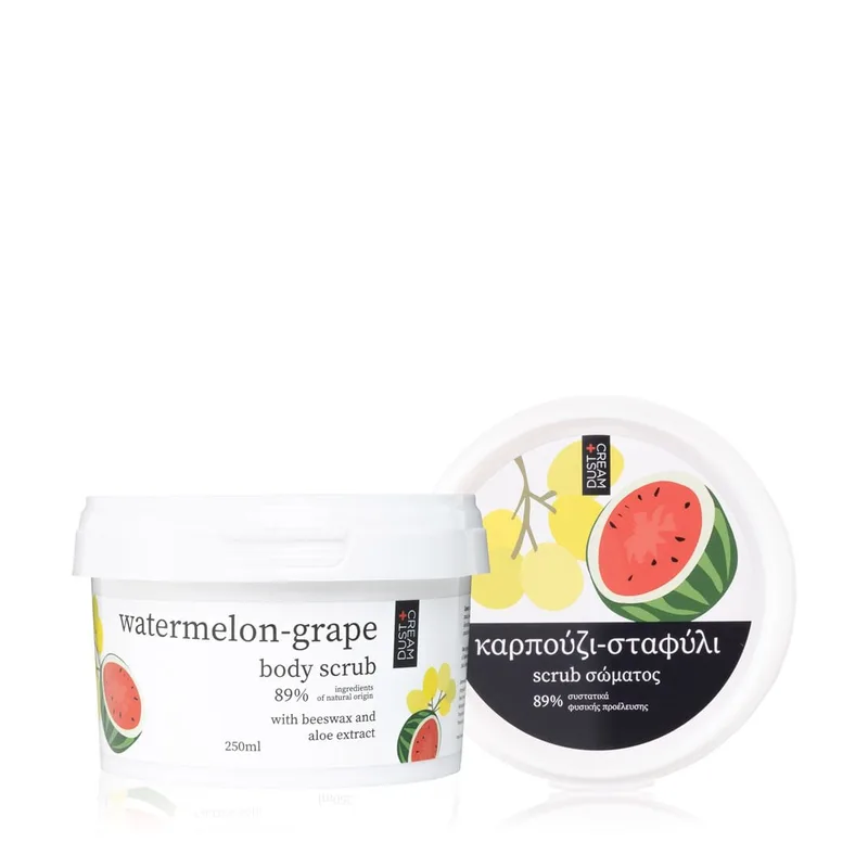 SCRUB ΣΩΜΑΤΟΣ ΜΕ ΑΡΩΜΑ ΚΑΡΠΟΥΖΙ & ΣΤΑΦΥΛΙ 250ML