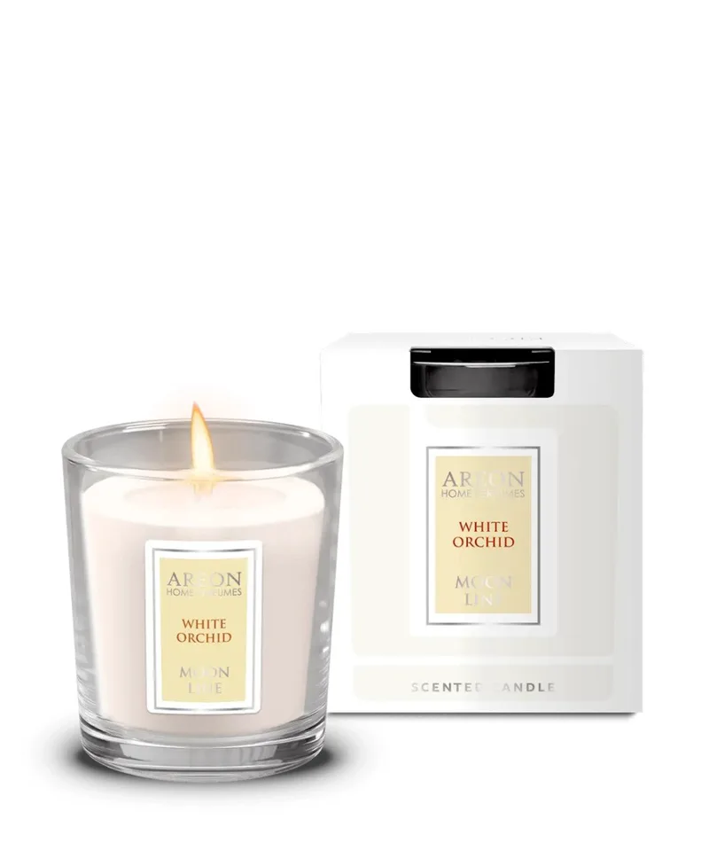 Areon Home Perfumes Scented Candle Moon Line - White Orchid