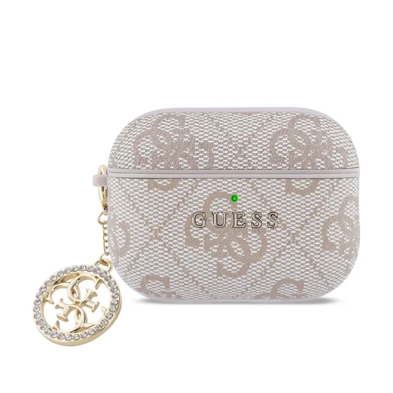 Θήκη Guess 4G Strass Charm Ροζ AirPods Pro 3