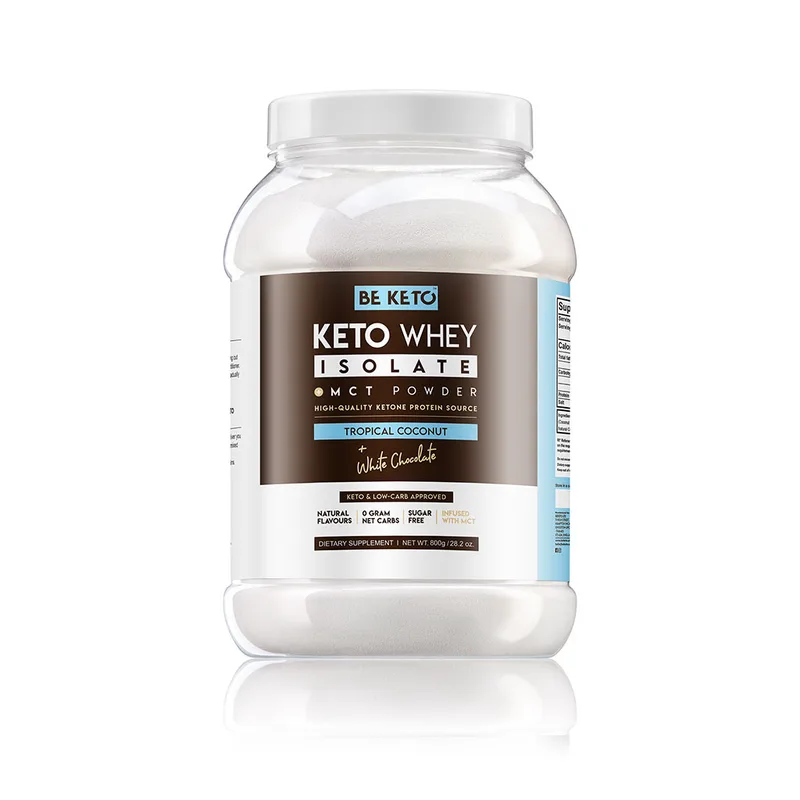 Beketo Κέτο Ρόφημα Πρωτεΐνης Whey Καρύδα Λευκή Σοκολάτα MCT 800gr