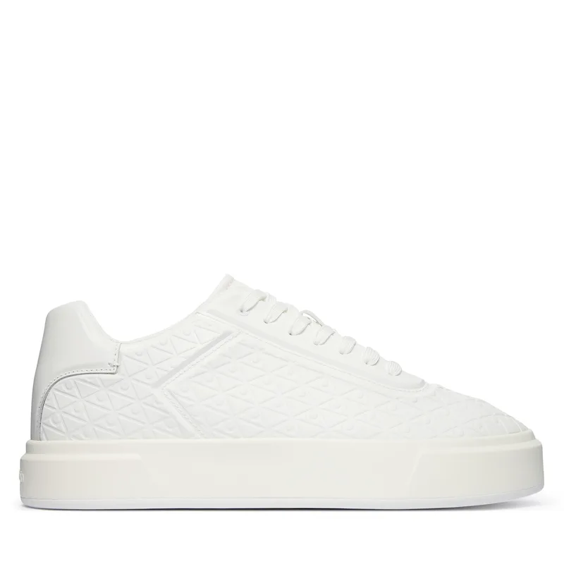 Αθλητικά Calvin Klein Beasket Cup Oxf Lup Hf Aop Lth HM0HM02132 Λευκό
