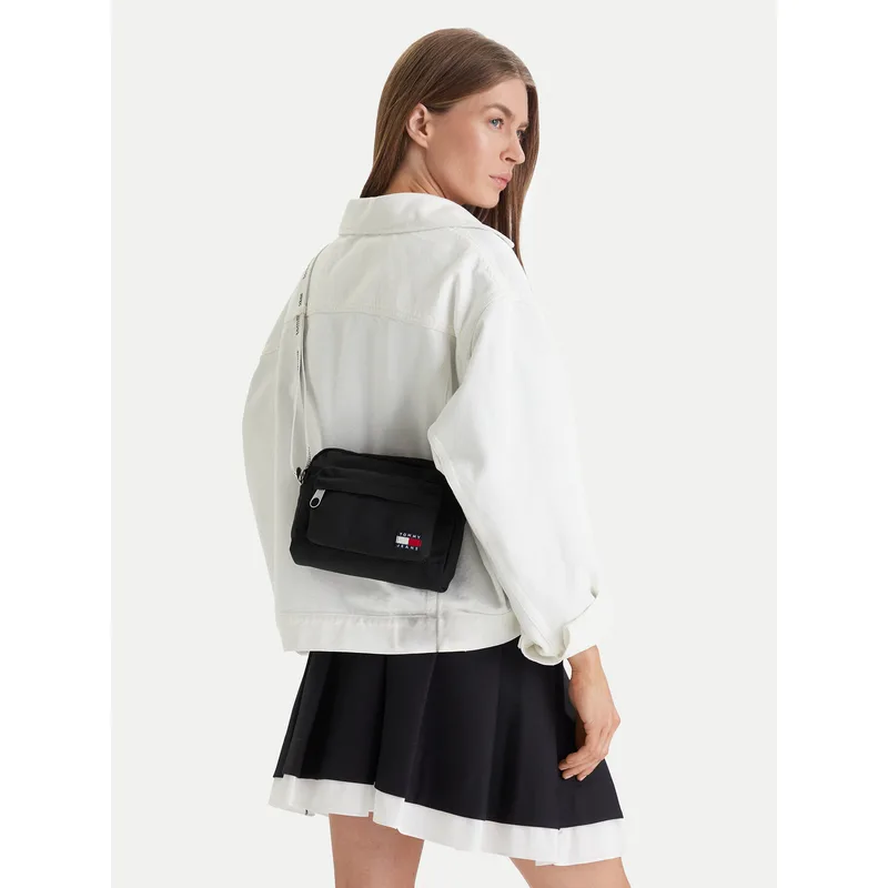 Τσάντα Tommy Jeans Tjw Ess Daily Crossover AW0AW18462 Μαύρο