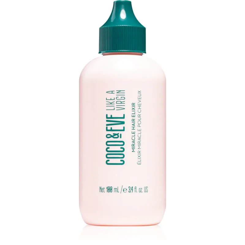 Coco & Eve Like A Virgin Miracle Hair Elixir ελιξίριο χωρίς ξέβγαλμα Για λάμψη και απαλότητα μαλλιών 100 ml