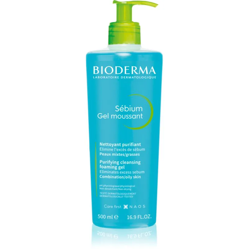 Bioderma Sébium Gel Moussant τζελ καθαρισμού για μικτή και λιπαρή επιδερμίδα 500 ml
