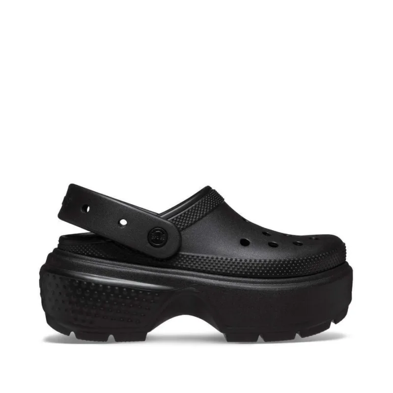 Crocs Stomps 209347-001 Πέδιλα Σαμπό Μαύρο