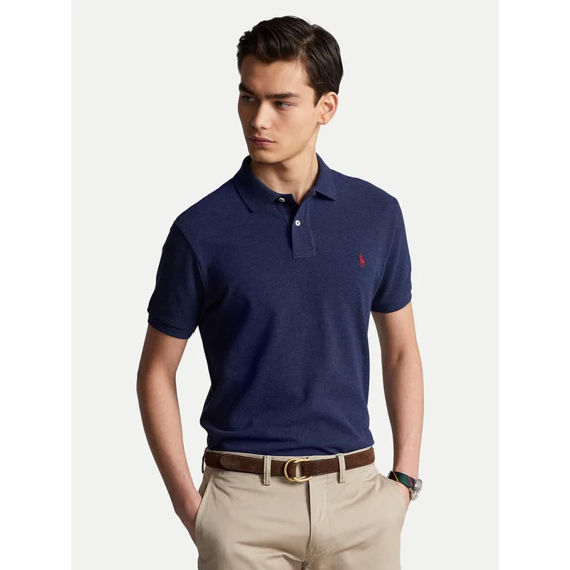 Polo Ralph Lauren Polo 710680784292 Σκούρο μπλε Custom Slim Fit