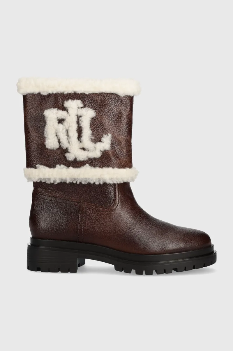 Δερμάτινες μπότες Lauren Ralph Lauren Carter