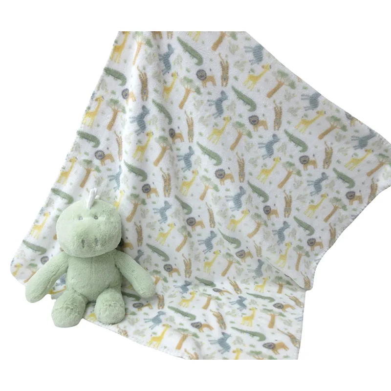 Κουβέρτα Fleece + Λούτρινο (Σετ 3 Τμχ) Αγκαλιάς Viopros 722 Πράσινο σε κουτί δώρου