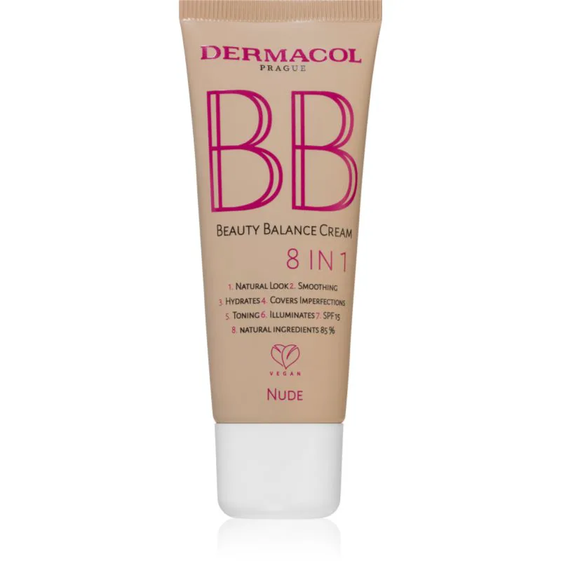 Dermacol Beauty Balance ΒΒ κρέμα με ενυδατική επίδραση SPF 15 N.2 Nude 30 ml
