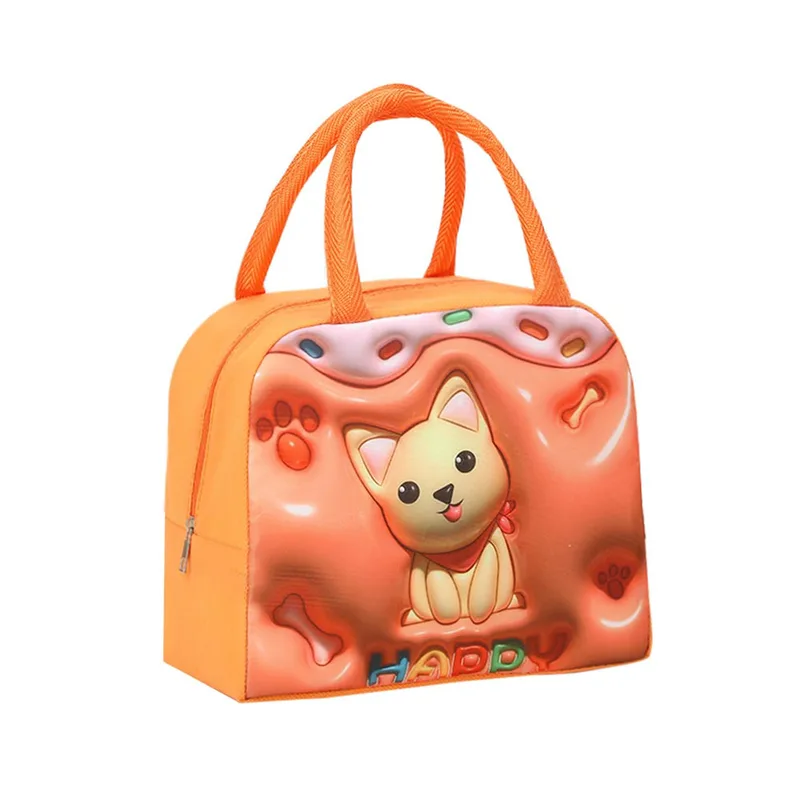 Ισοθερμική Τσάντα Φαγητού 5,5Lt Amber Πορτοκαλί Puppy AM3003