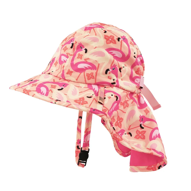 Αντηλιακό Cape Καπέλο 6-24μηνών UPF50 Sunhat Franny the Flamingo Zoocchini ZOO15066 (Μέγεθος: 6-24 Μηνών) - Zoocchini - ZOO15066-6-24M