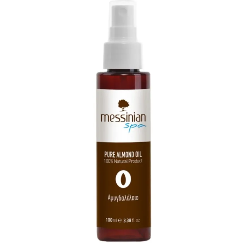 Messinian Spa Pure Almond Oil Ενυδατικό, Καταπραϋντικό & Αντιγηραντικό Αμυγδαλέλαιο Πλούσιο σε Βιταμίνη Α, Β & Ε για Απαλή Επιδερμίδα 100ml