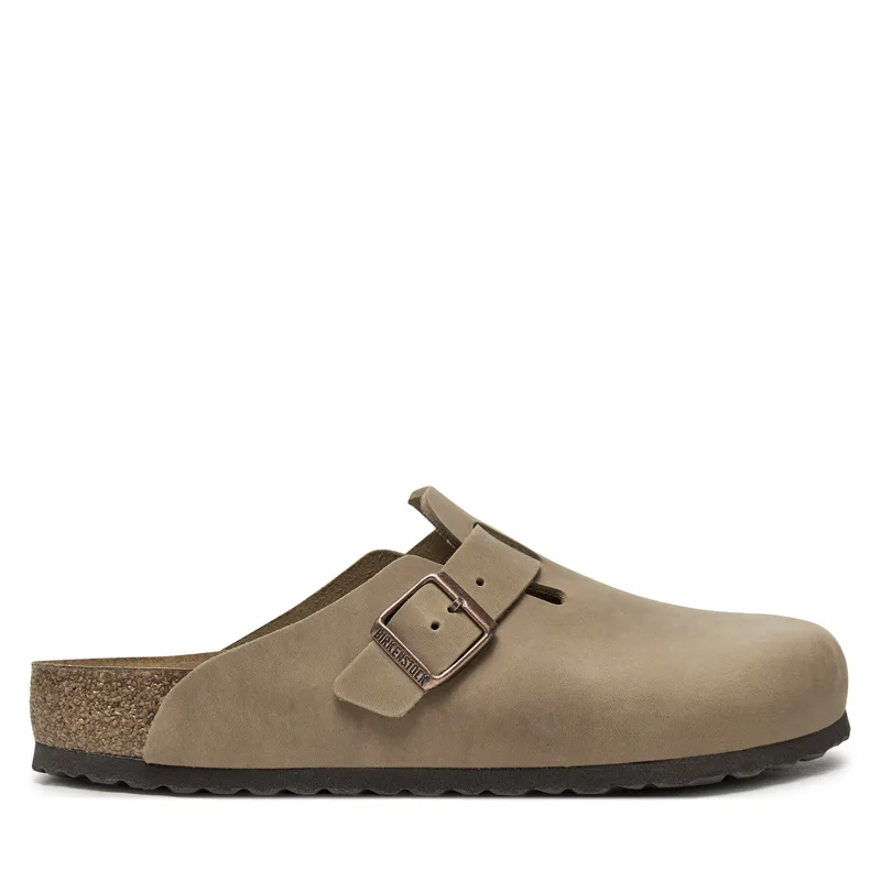 Παντόφλες Birkenstock Boston SFB LEOI 1018147 Καφέ