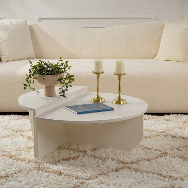 Τραπέζι Σαλονιού Orion - Wood White 563Nrd1901 (90x30x60)