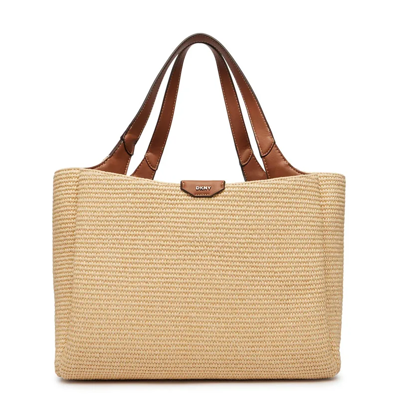 DKNY ΓΥΝΑΙΚΕΙΑ TOTE HANDBAG WILLA R61AOG32 M1K6 NATURAL/SADDLE