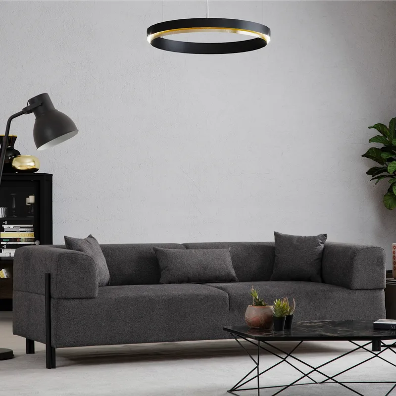 Τριθέσιος Καναπές Gio 3 Seater - Anthracite 560Are2366 (93x75x66)