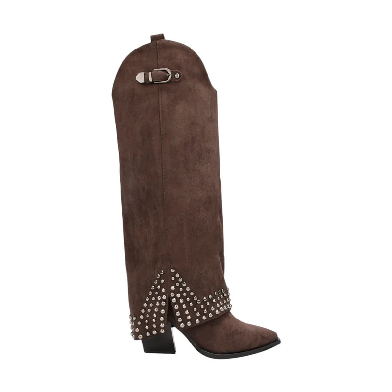 Μπότες με τακούνι La Modeuse 76035_P180014