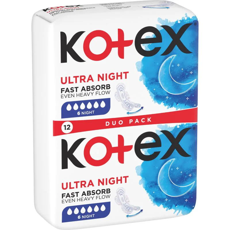Kotex Ultra Comfort Night σερβιέτες 12 τμχ