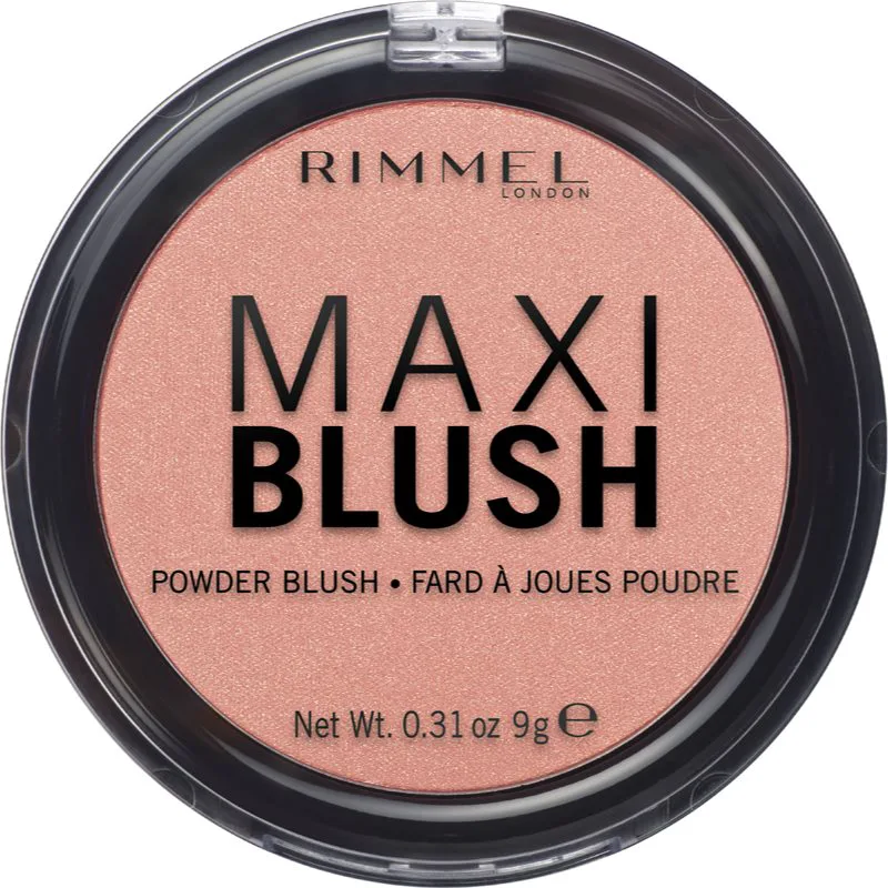 Rimmel Maxi Blush πουδρέ ρουζ απόχρωση 001 Third Base 9 γρ
