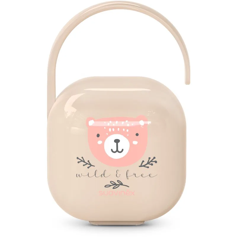 Suavinex Wild & Free Soother Holder κουτί πιπίλας Ροζ 1 τμχ