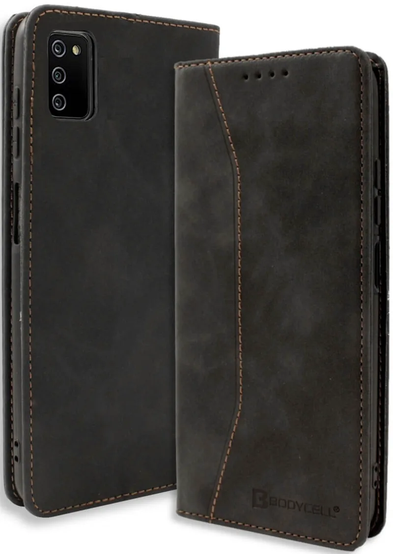 Θήκη Samsung Galaxy A03s - Bodycell Book Case Πορτοφόλι - Black (5206015067204)