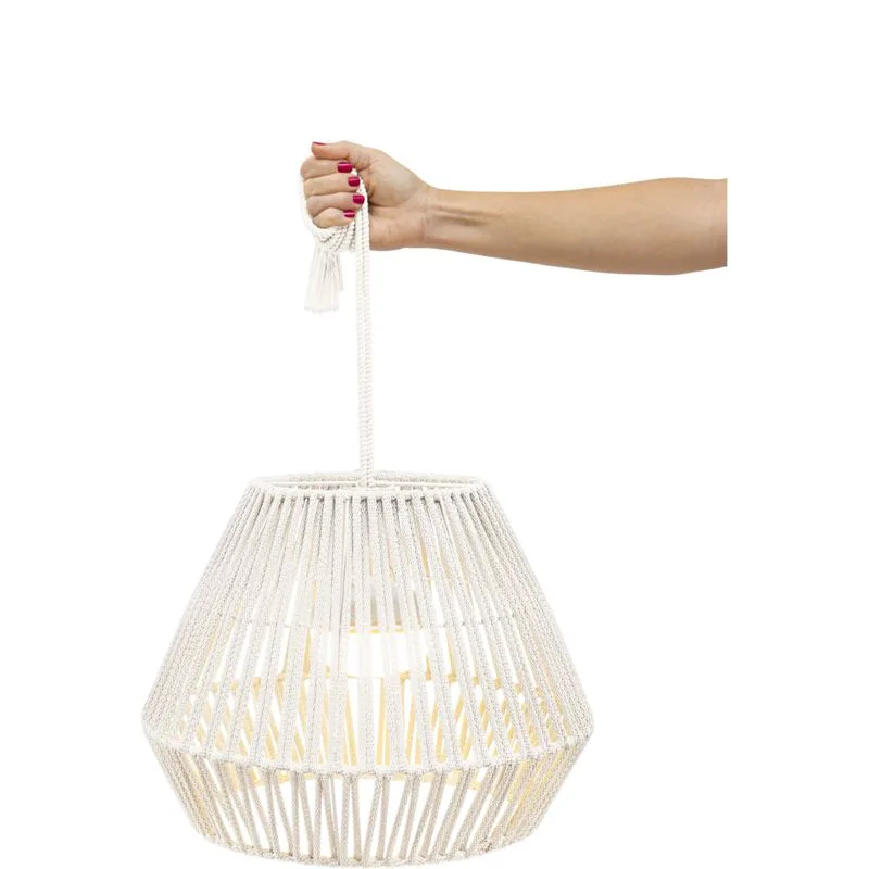 New Garden Conta Rechargeable Battery Hanging Light, White Color