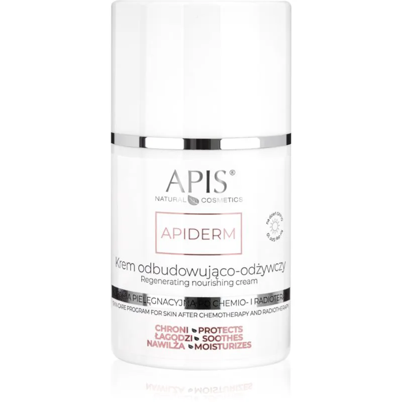 Apis Natural Cosmetics Apiderm κρέμα ημέρας για αναγέννηση και θρέψη της επιδερμίδας SPF 10 50 ml