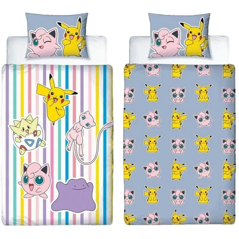 Σετ κλινοσκεπασμάτων Pokemon Ensemble de literie Pokémon design coloré
