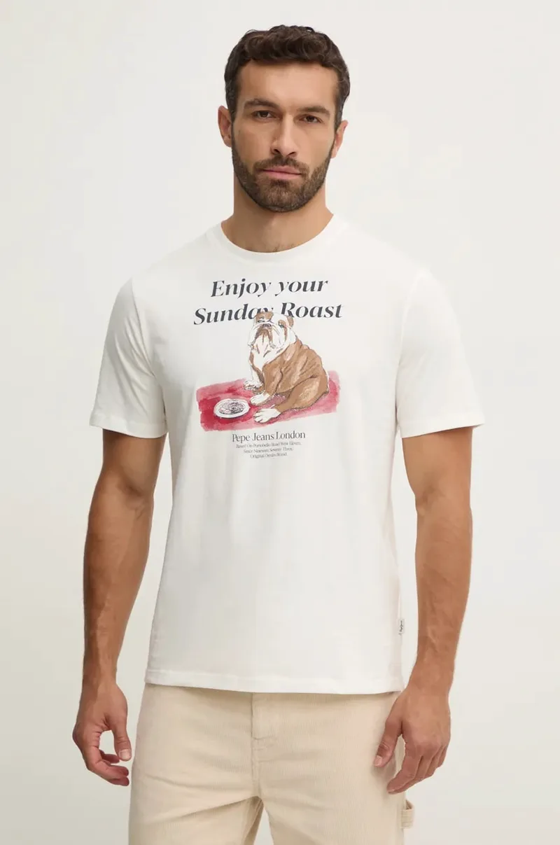 Βαμβακερό μπλουζάκι Pepe Jeans AXEL TEE