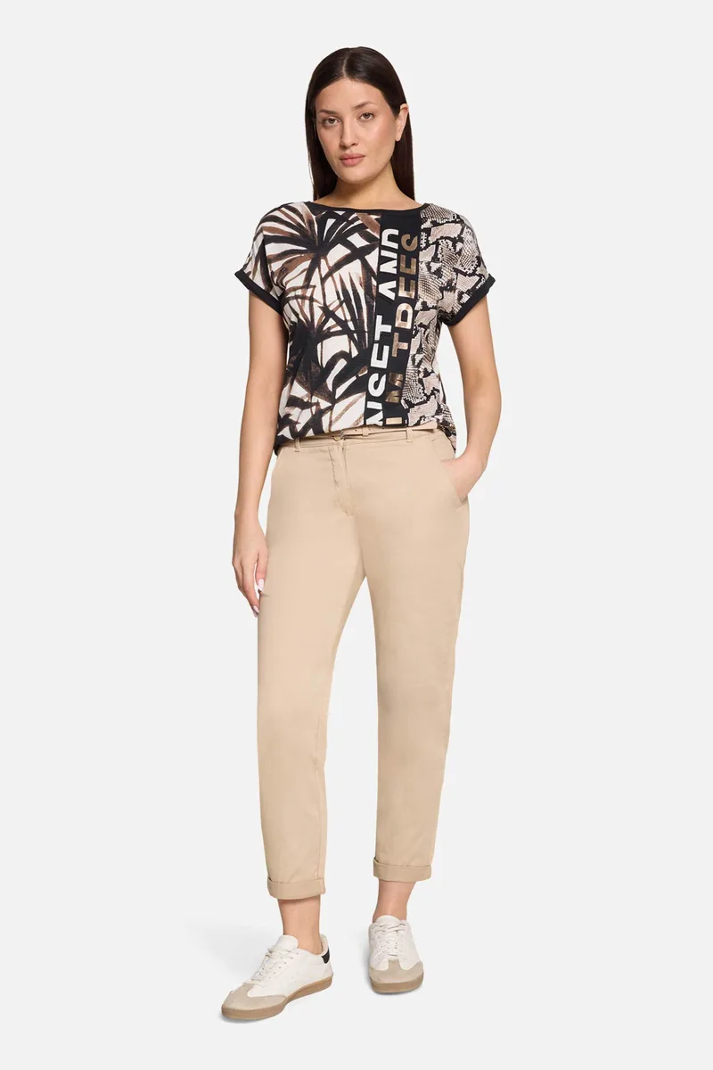 Betty Barclay γυναικείο ψηλόμεσο παντελόνι chino - 6131/2520 Μπεζ
