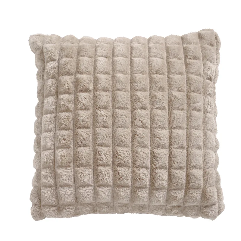 Διακοσμητικό Μαξιλάρι Fleece 40x40εκ. Throws 1357 Taupe Das Home (Ύφασμα: Polyester, Χρώμα: Taupe) - Das Home - 533540401357