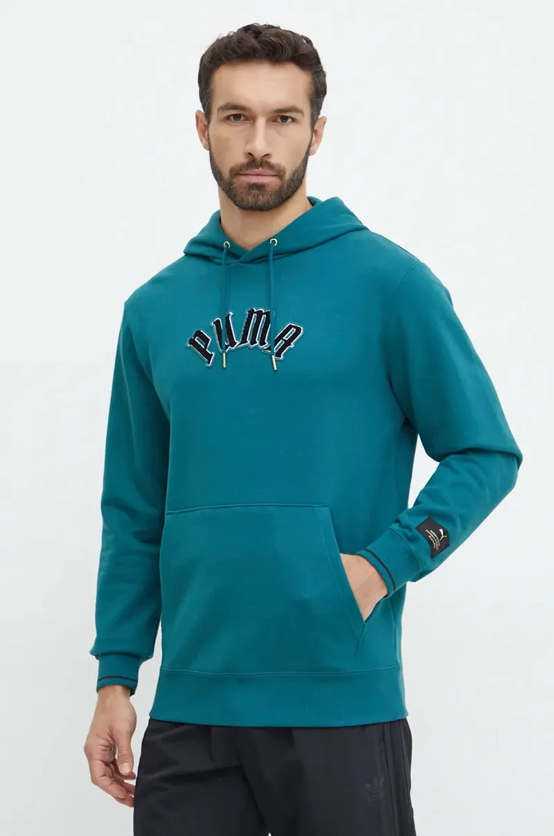 Βαμβακερή μπλούζα Puma Classics Play Paris Hoodie