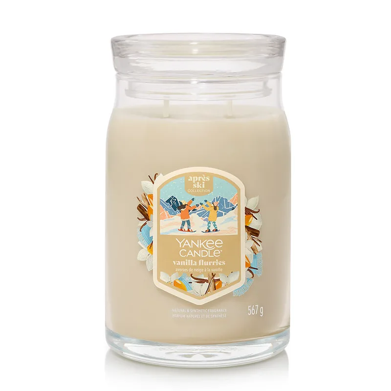 Yankee Candle Signature Large Jar 2 Wicks Vanilla Flurries Universal
