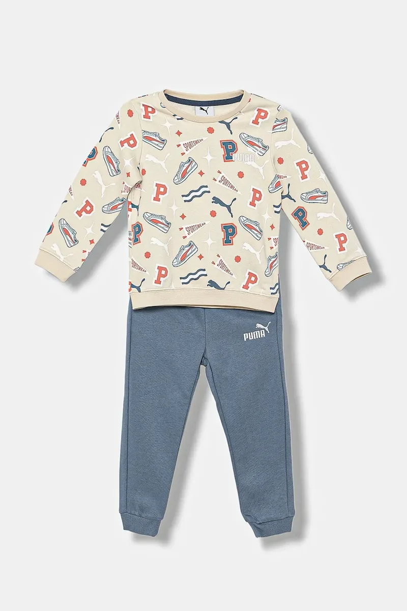 Παιδική φόρμα Puma MINICATS AOP Crew Set FL INF