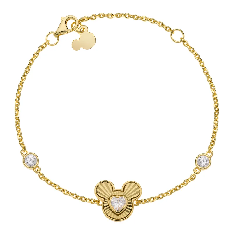 DISNEY Βραχιόλι Παιδικό Από Επιχρυσωμένο Ασήμι Minnie BS00073YZWL-55.CS