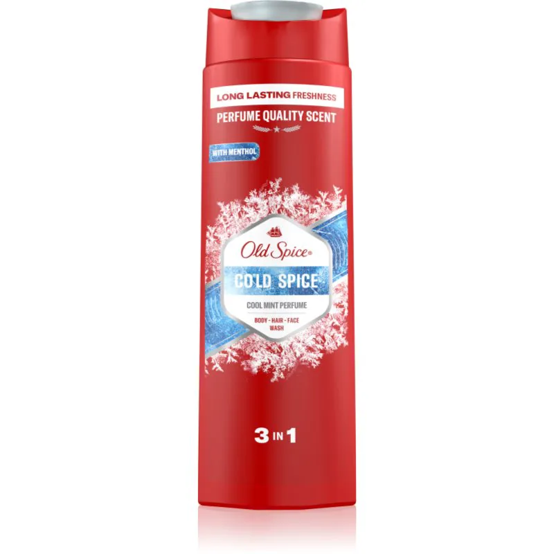 Old Spice Cold Spice τζελ για ντους 3 σε 1 για άντρες 400 ml