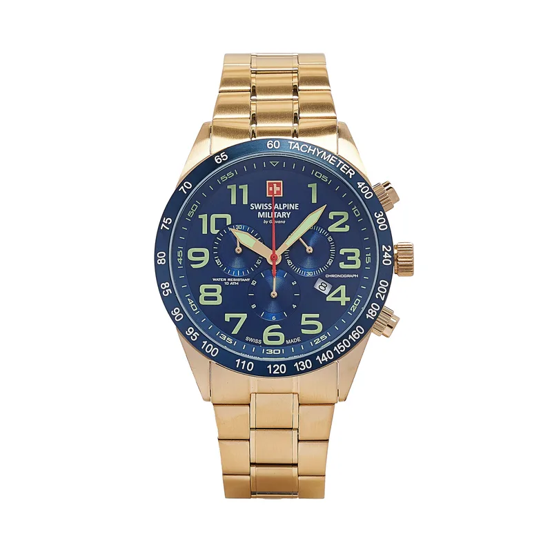 Ρολόι Swiss Alpine Military 7047.9115 Χρυσό